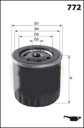 [Z728] Filtre à Huile  Pour Mahindra Kuv