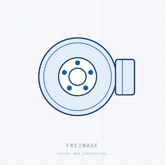 [05P866] Patin Frein AV GOLF5/CADDY3/PA