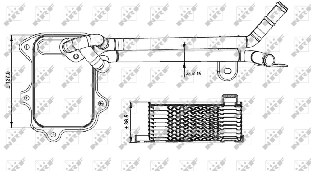 RAD HUILE GOLF V 1.4 TSI RO 03C117