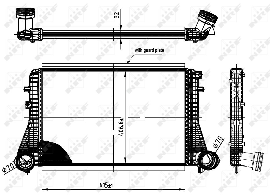 [NRF 30454] RAD TURBO GOLF 5 1K0145803A