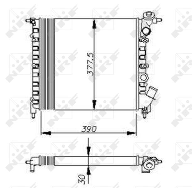 RADIATEUR  CLIO/R19 ESS 816655