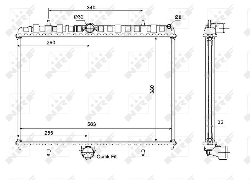 [NRF 53861] RADIATEUR  EXPERT III  1330Q7