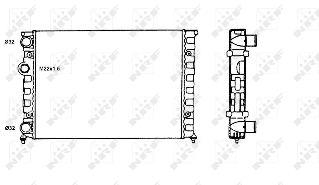 RADIATEUR  GOLF III ESS 1.4 730503