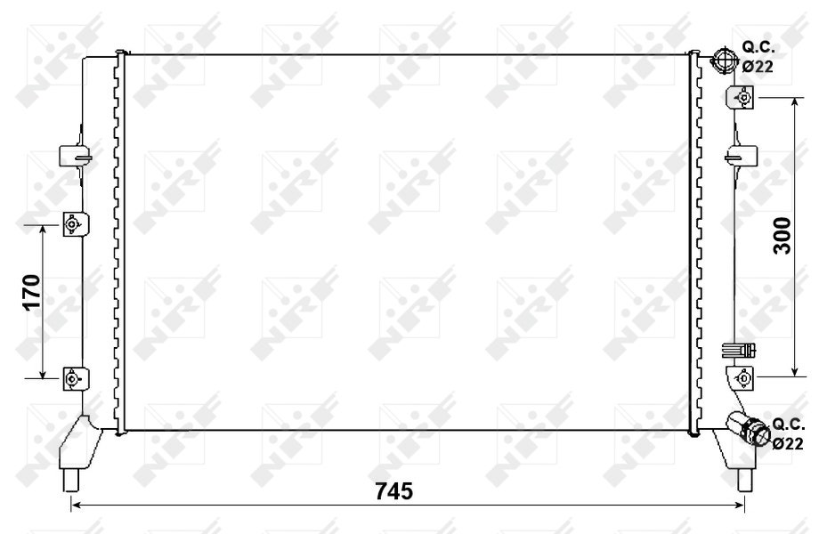 RADIATEUR  GOLF V/6 1.4TSI/1.2 TSI