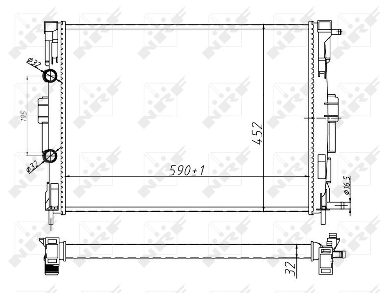 RADIATEUR  MEGANE II 732874