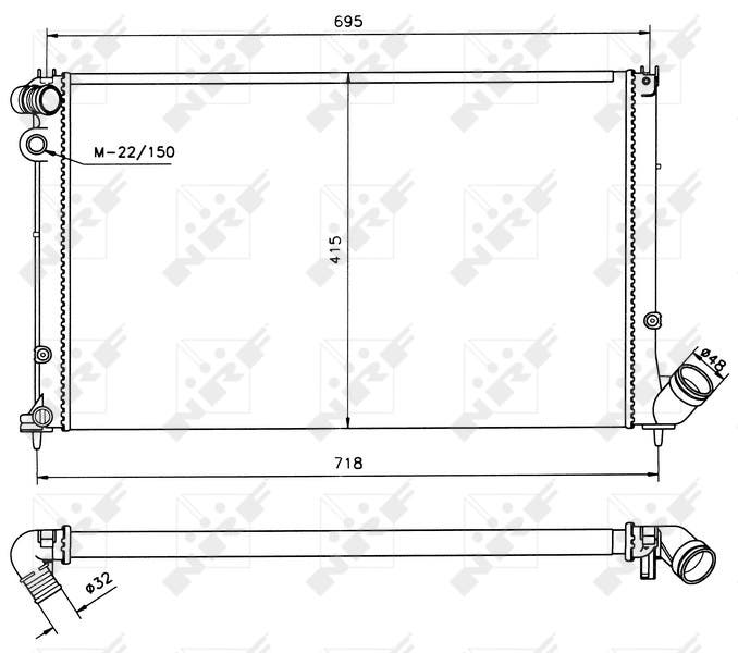RADIATEUR  P 406 ESS  731381