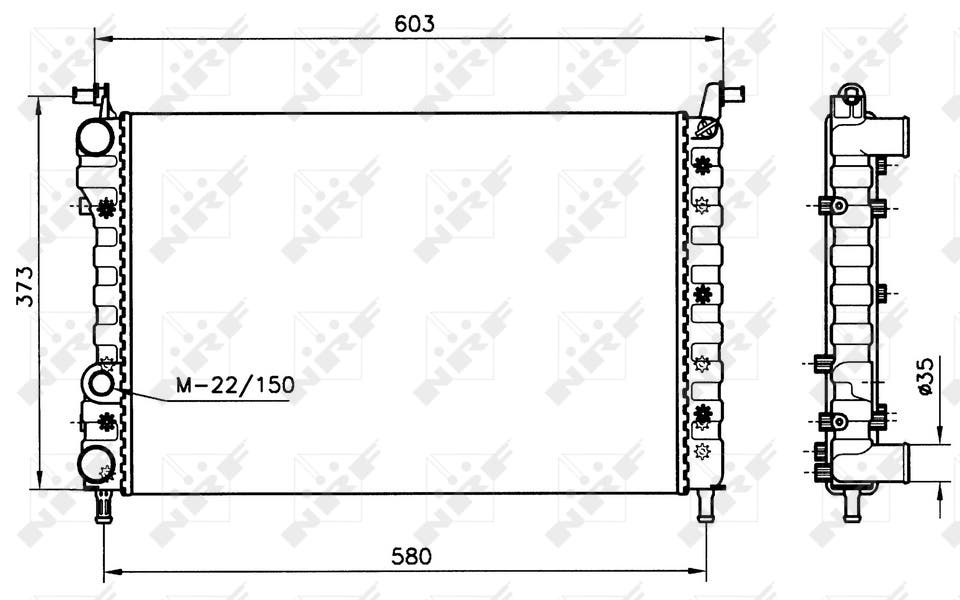 RADIATEUR *PALIO/SIENA*1.2/1.4 ESS