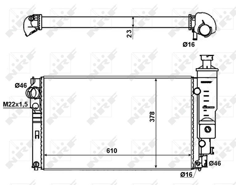 RADIATEUR 405 ESS/DIE