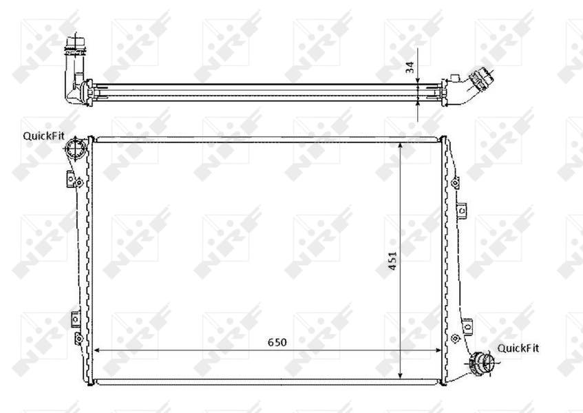 RADIATEUR CAD3-GOL5-JETTA 1.9 2.0