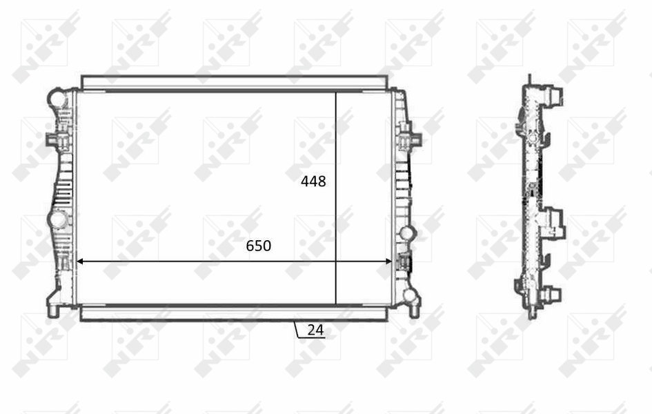 [NRF 58398] RADIATEUR GOLF 7 1.2TSI 5Q0121251E