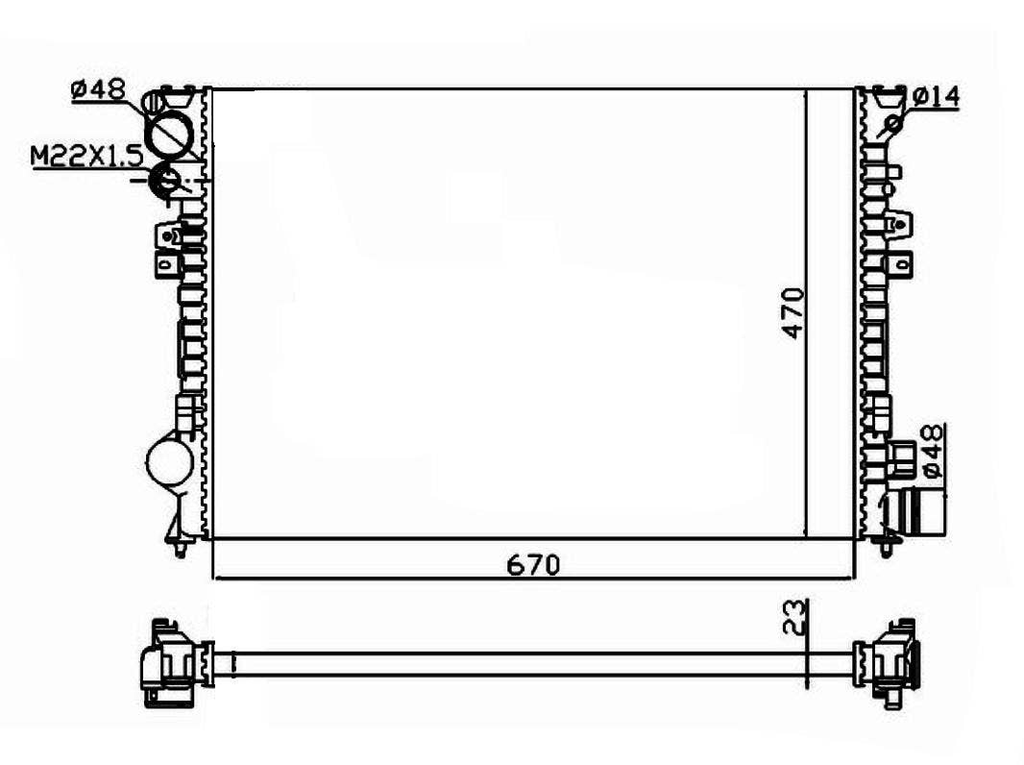 RADIATEUR JUMPY/Expert 731166