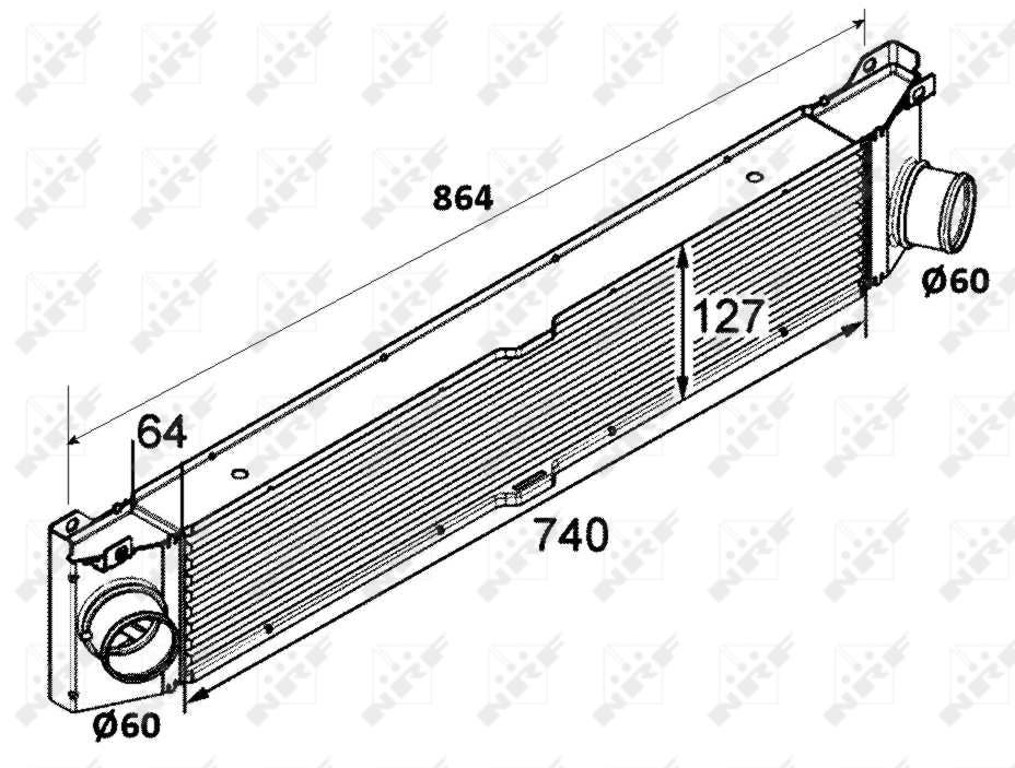 [NRF 30798] RADIATEUR TURB  BOXER III 2.2HDI